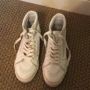 Madewell high top leather vans
